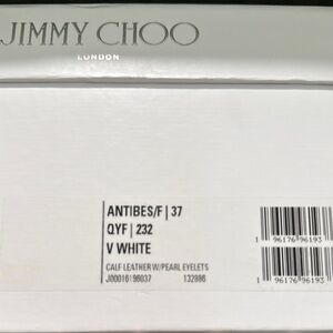 Jimmy Choo White Calf Leather Shoes